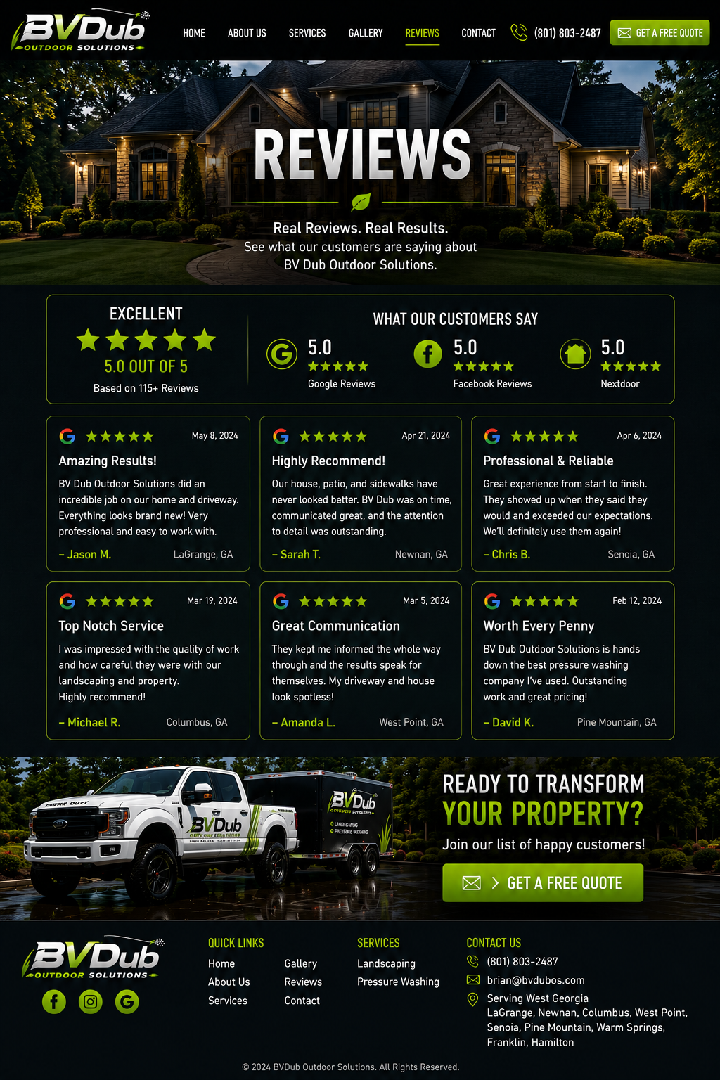 BV Dub Outdoor Solutions Reviews